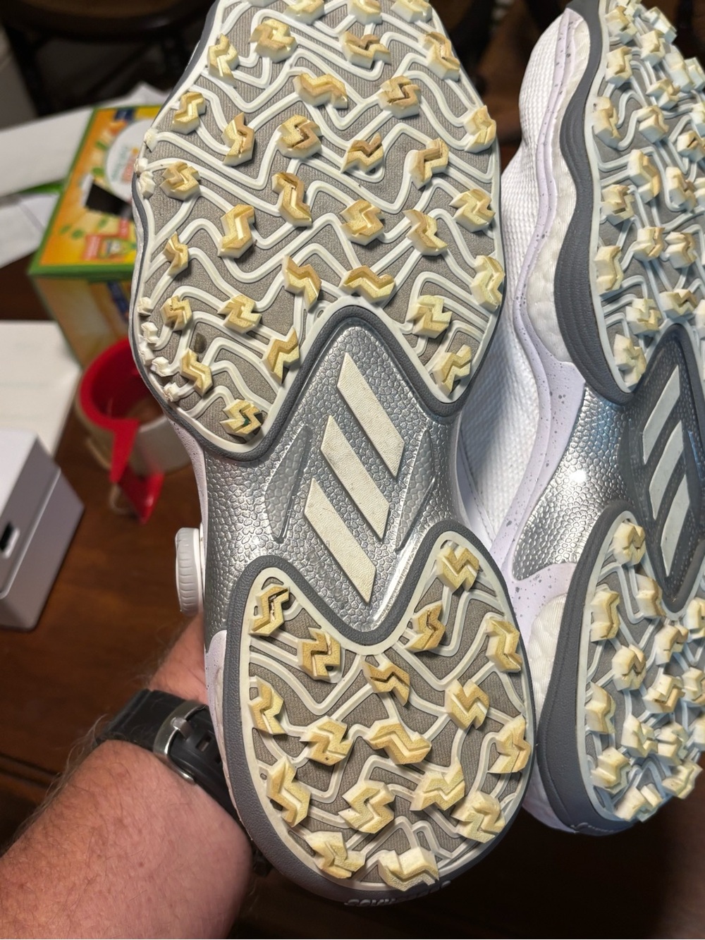 Adidas Men’s Codechaos BOA 25 Spikeless White Golf Shoes Size 9 Style ID8605 - Picture 10 of 11